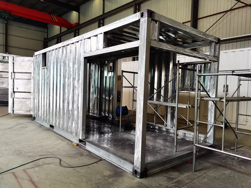 Steel structure modular box house manufacturing